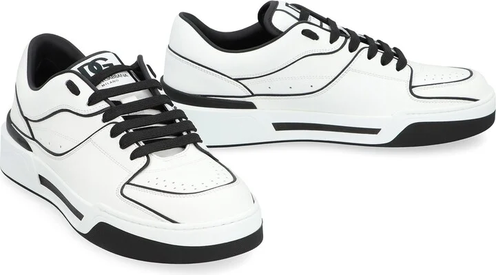 Dolce & Gabbana New Roma Leather Low-Top Sneakers - Image 3