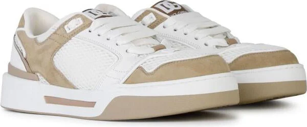 Dolce & Gabbana 'New Roma' White Leather Sneakers - Image 2