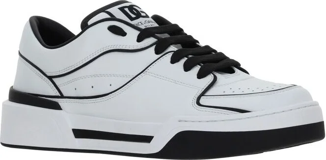 Dolce & Gabbana New Roma White Leather Sneakers - Image 2