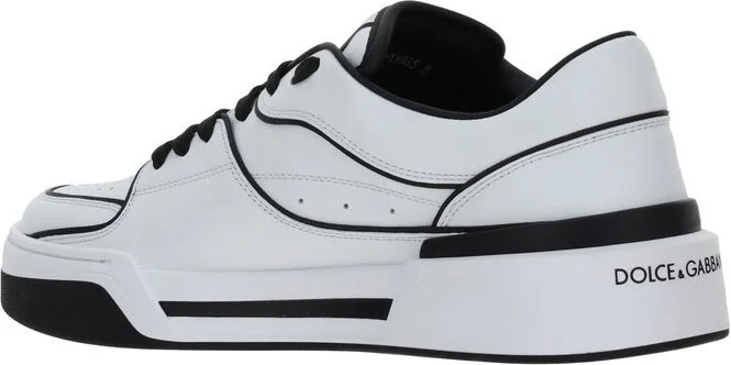 Dolce & Gabbana New Roma White Leather Sneakers - Image 3