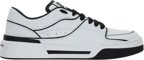 Dolce & Gabbana New Roma White Leather Sneakers