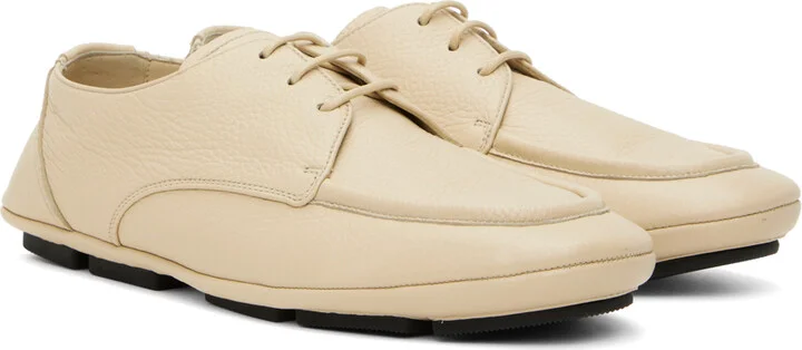 Dolce&Gabbana Off-White Lace-Up Formale Derbys - Image 4