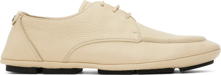 Dolce&Gabbana Off-White Lace-Up Formale Derbys