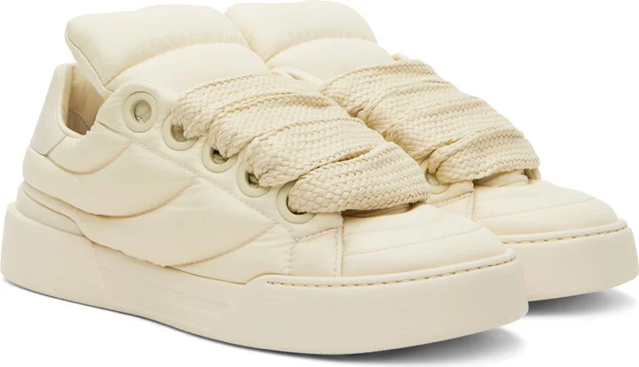 Dolce&Gabbana Off-White New Roma Sneakers - Image 4