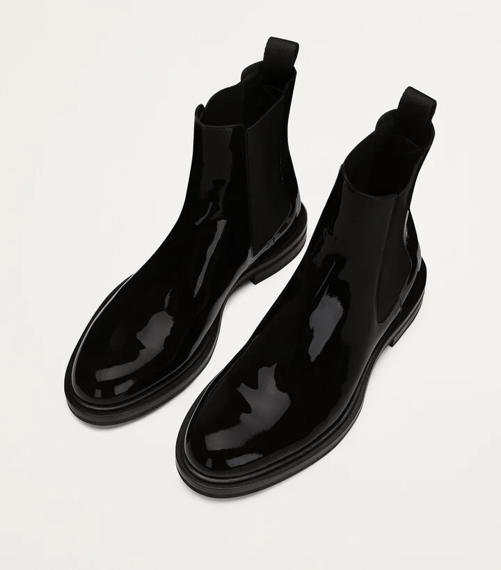 Dolce & Gabbana Patent Chelsea Boots - Image 3