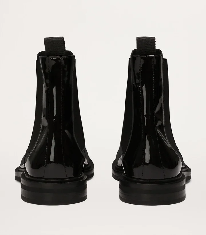 Dolce & Gabbana Patent Chelsea Boots - Image 4