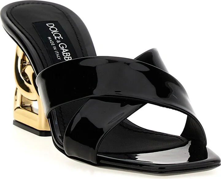 Dolce & Gabbana Patent Leather 3.5 Mules Shoes - Image 2