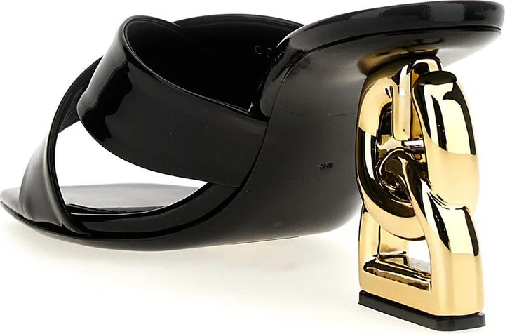 Dolce & Gabbana Patent Leather 3.5 Mules Shoes - Image 3