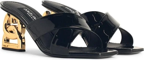 Dolce & Gabbana Patent Leather 3.5 Mules Shoes - Image 4