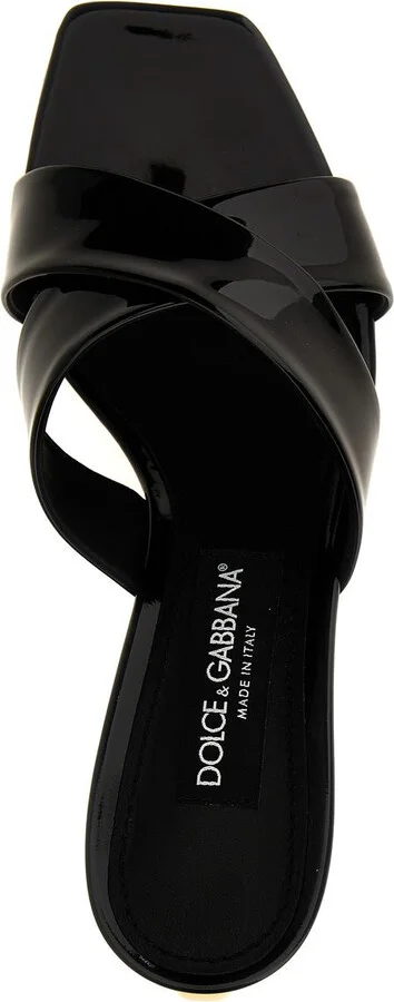 Dolce & Gabbana Patent Leather 3.5 Mules Shoes - Image 5