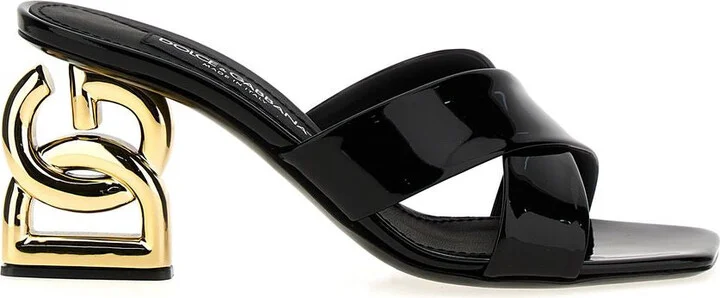Dolce & Gabbana Patent Leather 3.5 Mules Shoes