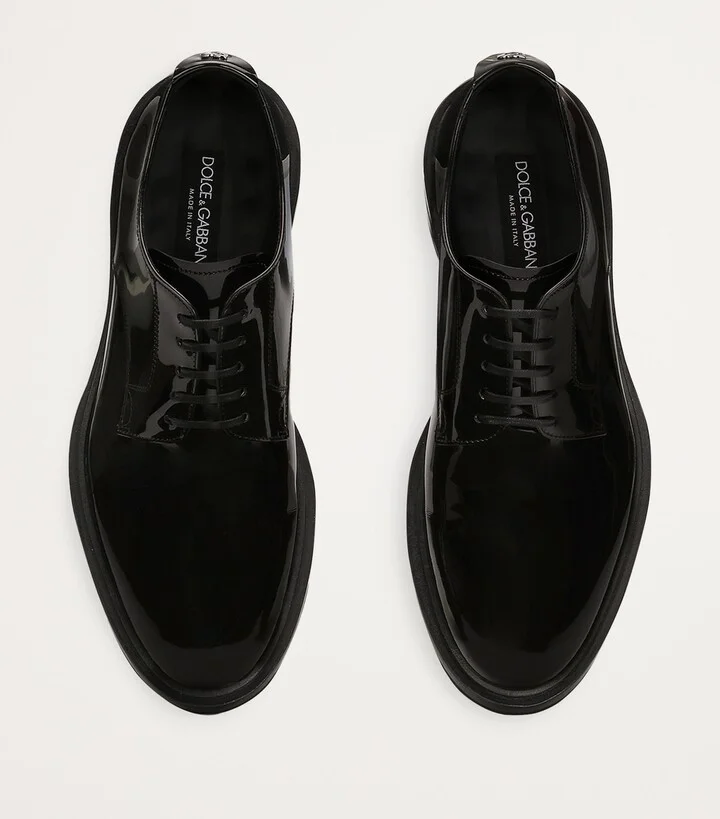 Dolce & Gabbana Patent Leather Derby Shoes - Image 3