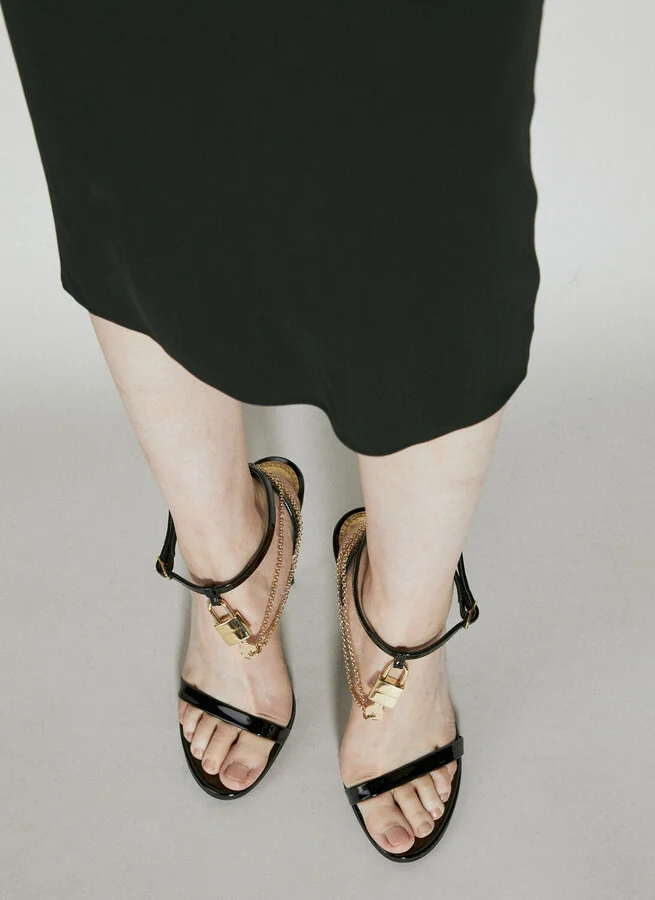 Dolce & Gabbana Patent Leather Heeled Sandals - Woman Heels Black Eu - 38 - Image 4