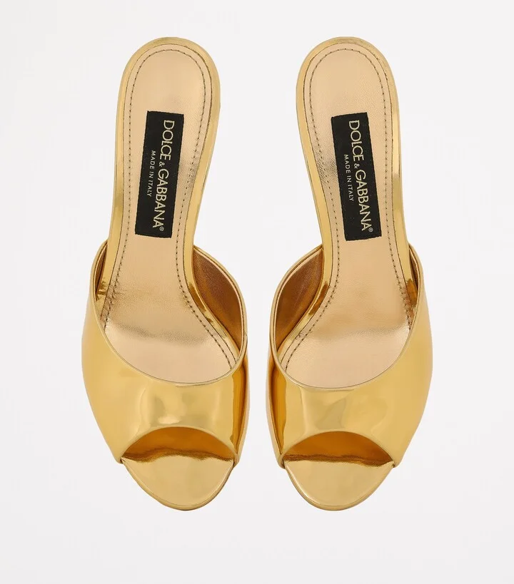 Dolce & Gabbana Patent Leather Mules 60 - Image 2