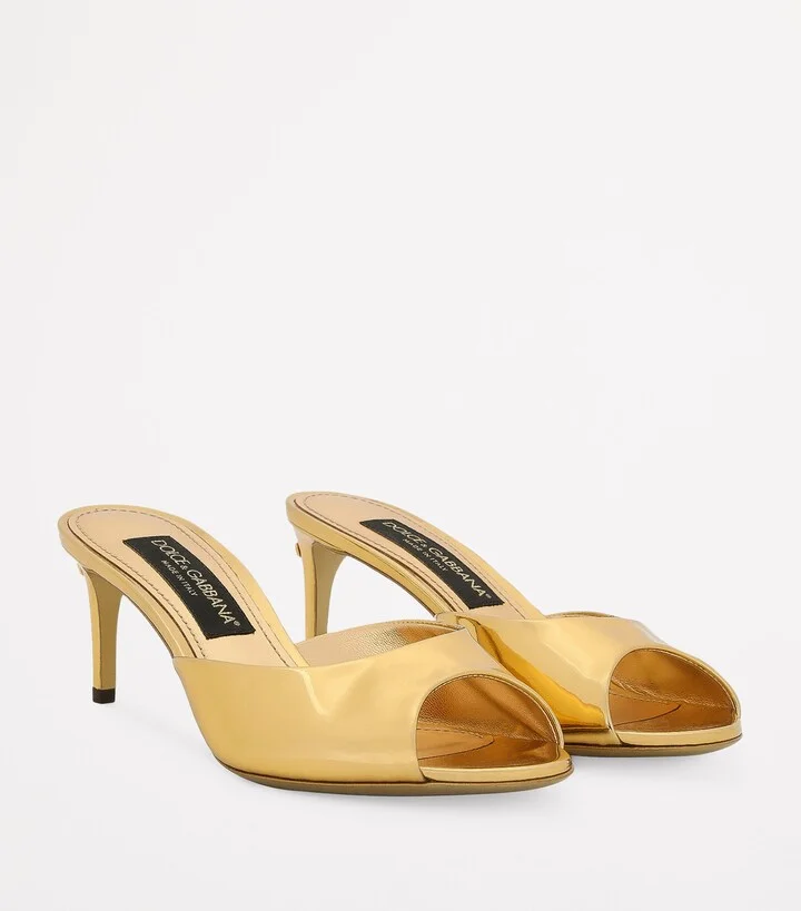 Dolce & Gabbana Patent Leather Mules 60 - Image 4