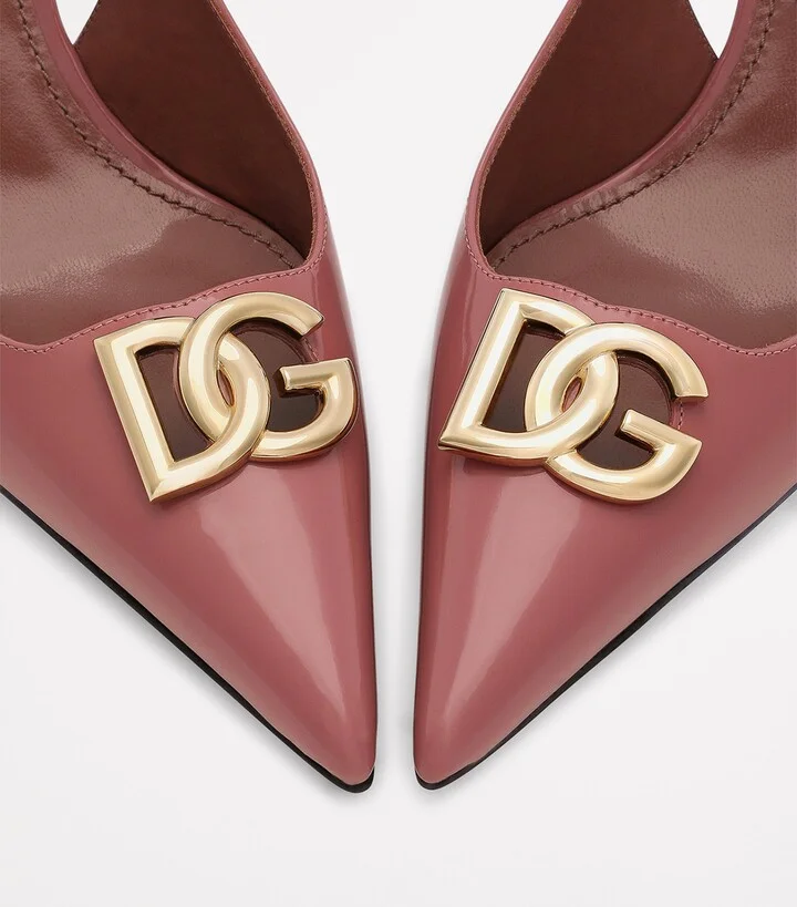 Dolce & Gabbana Patent Leather Slingback Pumps 60 - Image 4