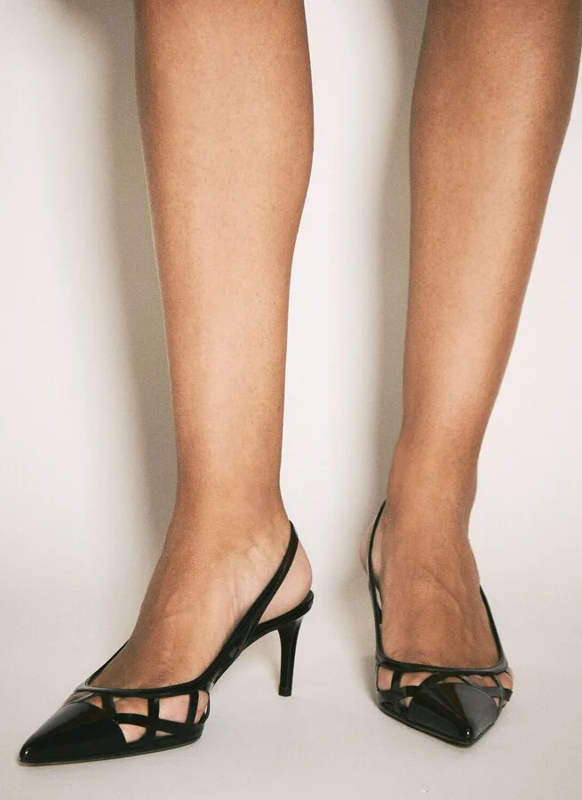 Dolce & Gabbana Patent Leather Slingback Pumps - Woman Heels Black Eu - 38.5
