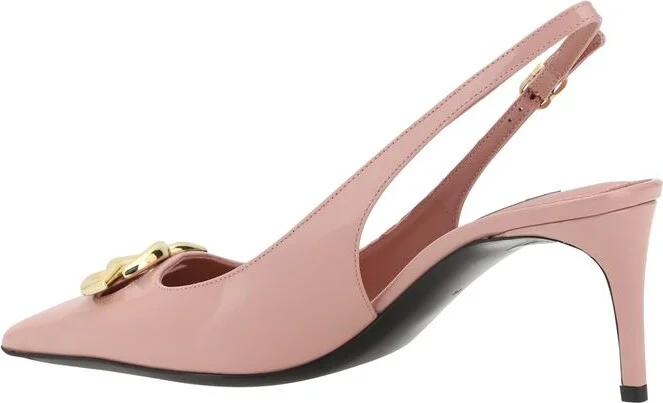 Dolce & Gabbana Pink Leather Pumps - Image 6