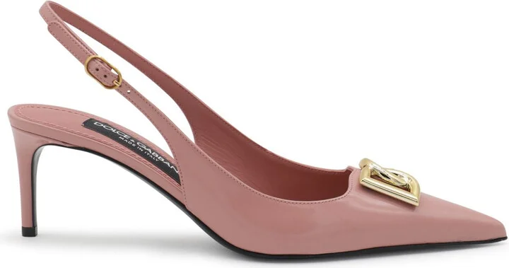Dolce & Gabbana Pink Leather Pumps