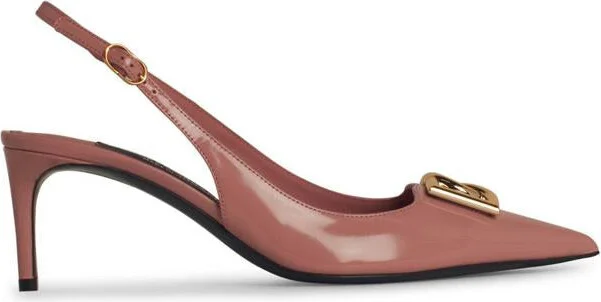 Dolce & Gabbana Pink Leather Sling Back