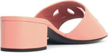Dolce & Gabbana Pink Leather Slippers - Image 3