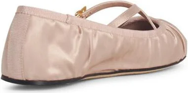 Dolce & Gabbana Pink Satin Ballet Flats - Image 3