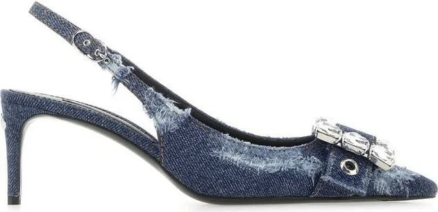 Dolce & Gabbana Pointed-Toe Distressed Pumps