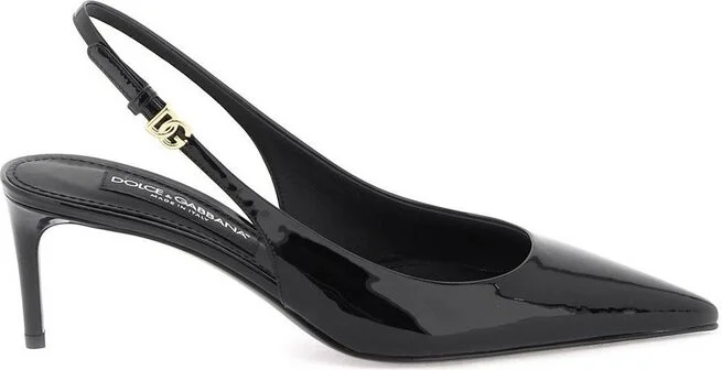 Dolce & Gabbana Pointed-Toe Slingback Pumps