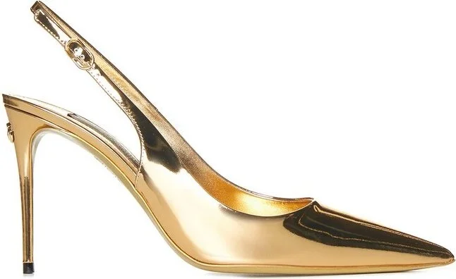 Dolce & Gabbana Pointed-Toe Slingback Pumps