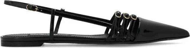 Dolce & Gabbana Pointed Toe Strap Slingbacks