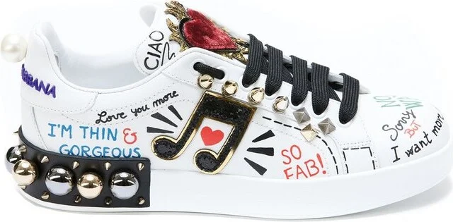 Dolce & Gabbana Portofino Appliqué Sneakers