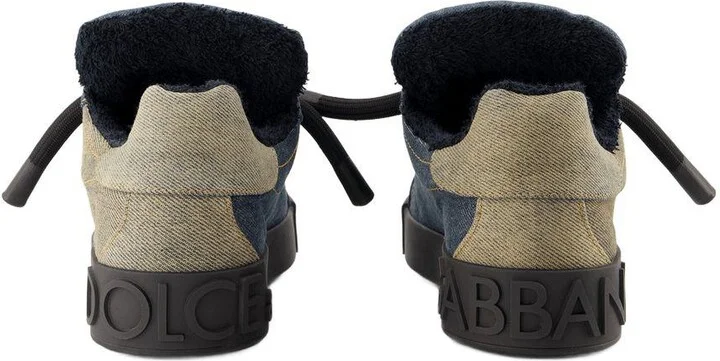 Dolce & Gabbana Portofino Custom Patch Sneakers - Image 3