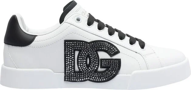 Dolce & Gabbana Portofino DG Logo Patch Sneakers
