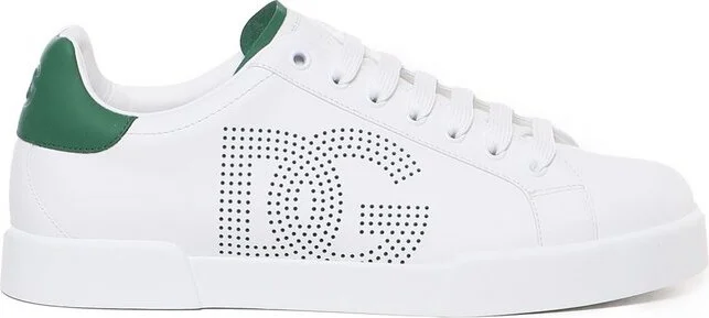 Dolce & Gabbana Portofino DG Logo Perforated Sneakers