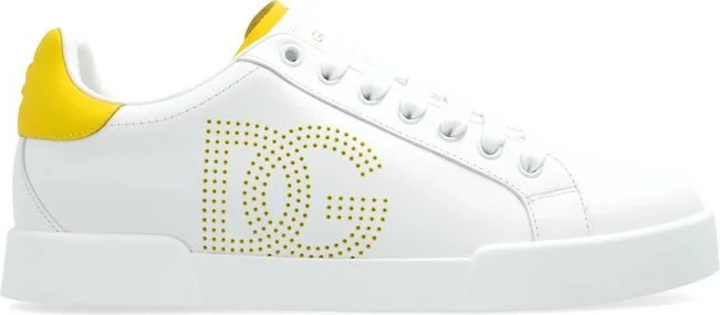 Dolce & Gabbana Portofino DG Logo Perforated Sneakers