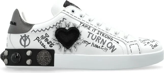 Dolce & Gabbana Portofino Graffiti Sneakers
