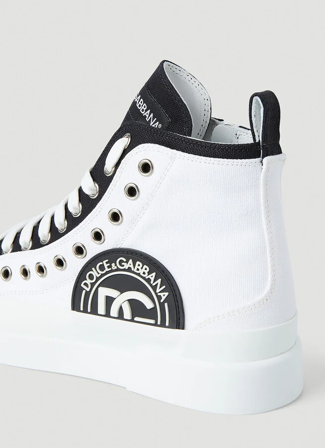 Dolce & Gabbana Portofino High Top Sneakers - Woman Sneakers White Eu - 38 - Image 5