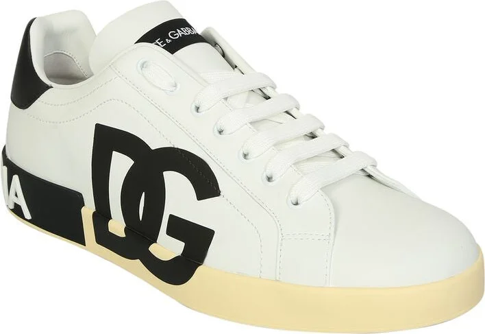 Dolce & Gabbana Portofino Leather Low-Top Sneakers - Image 7