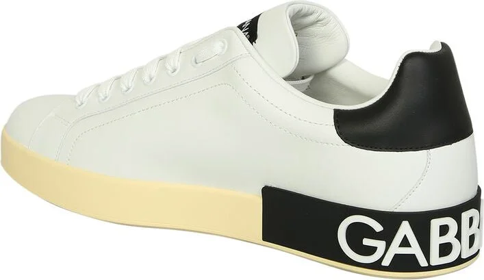 Dolce & Gabbana Portofino Leather Low-Top Sneakers - Image 8