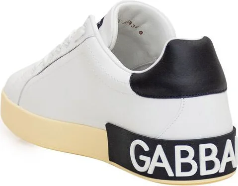 Dolce & Gabbana Portofino Leather Low-Top Sneakers - Image 9