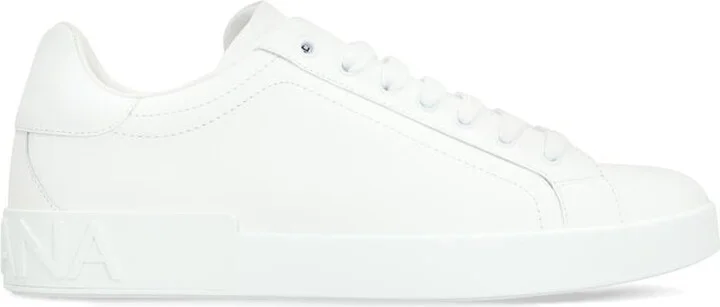 Dolce & Gabbana Portofino Leather Low-Top Sneakers
