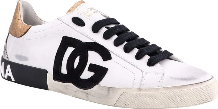 Dolce & Gabbana Portofino Leather Sneakers - Image 2