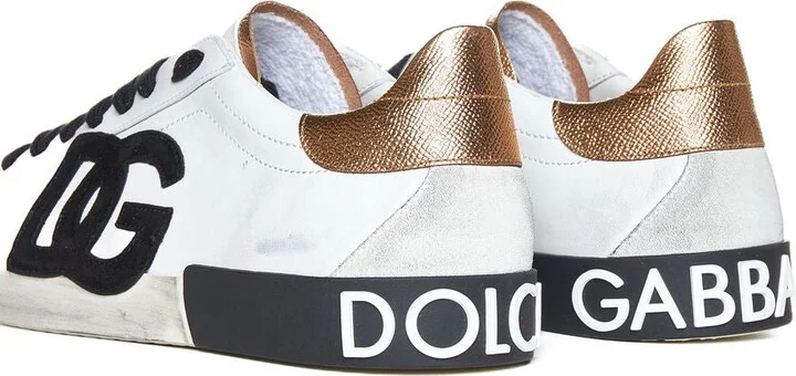 Dolce & Gabbana Portofino Leather Sneakers - Image 3