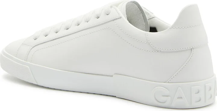 Dolce & Gabbana Portofino Leather Sneakers - Image 2