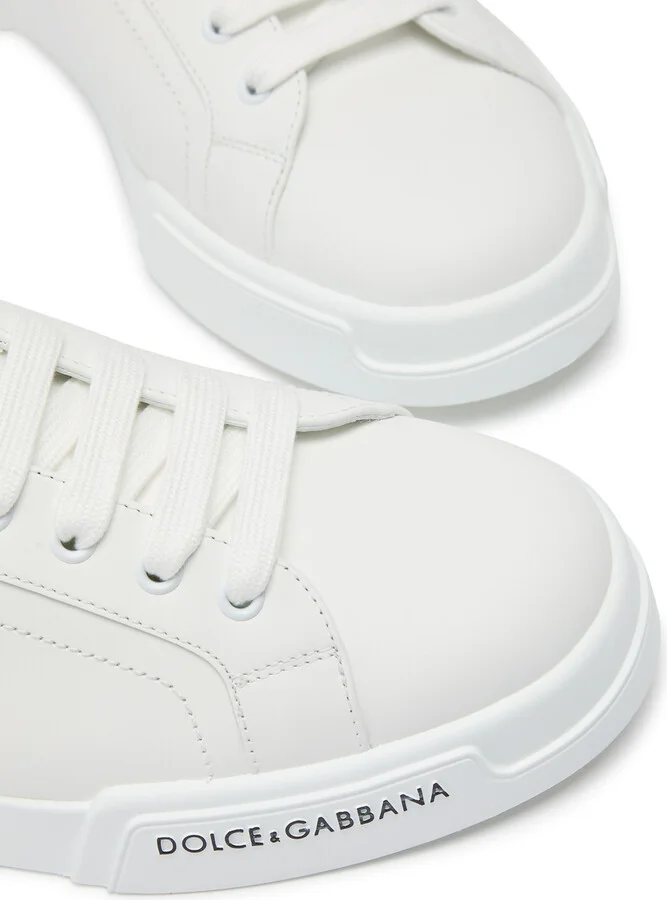 Dolce & Gabbana Portofino Leather Sneakers - Image 3