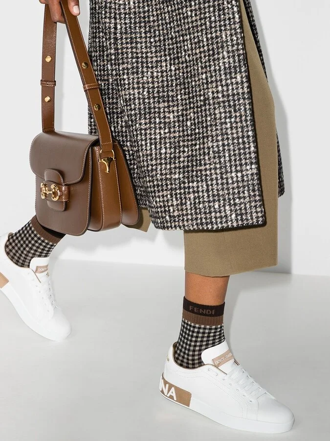 Dolce & Gabbana Portofino Leather Sneakers - Image 2