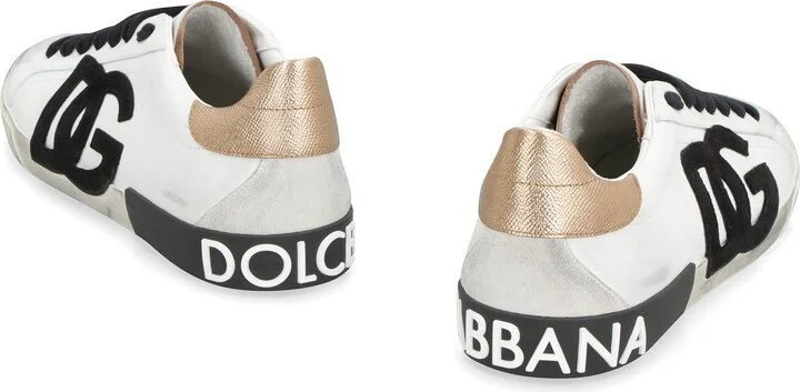 Dolce & Gabbana Portofino Leather Sneakers - Image 4