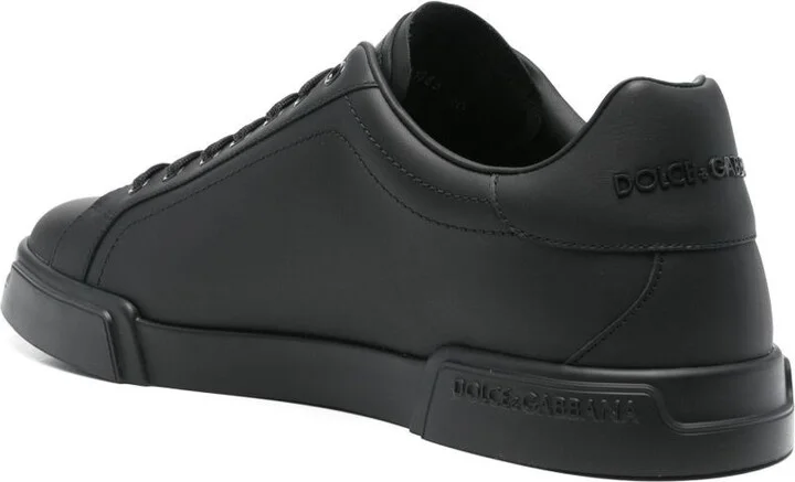 Dolce & Gabbana Portofino Leather Sneakers - Image 2