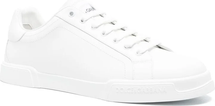 Dolce & Gabbana Portofino Leather Sneakers - Image 2