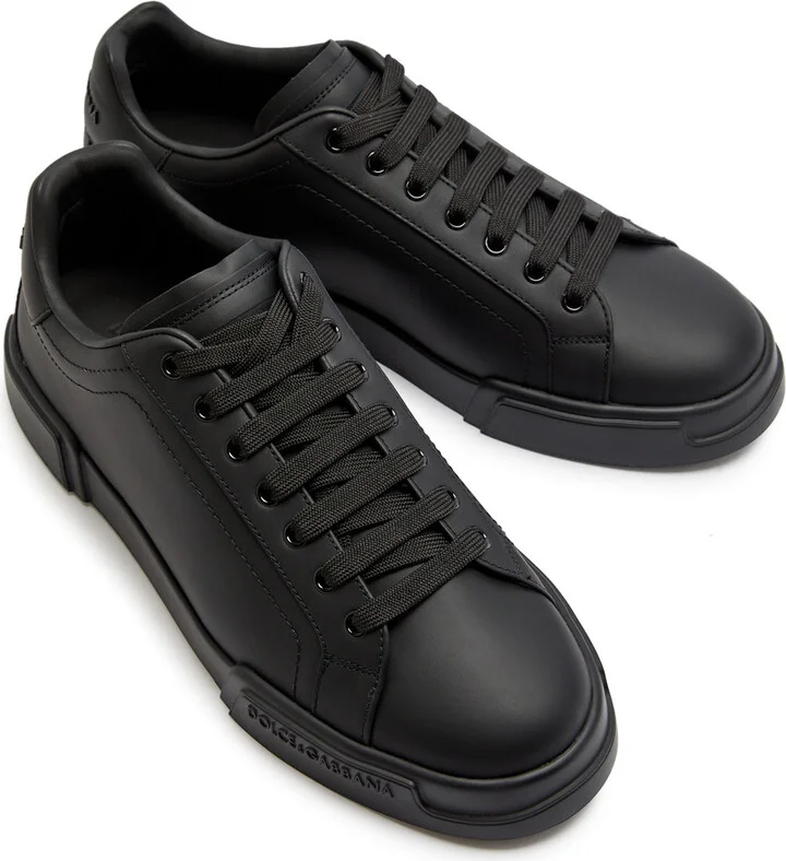 Dolce & Gabbana Portofino Leather Sneakers - Image 3